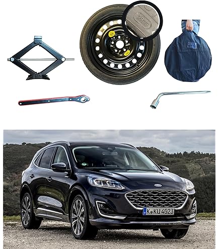 Kit Roue De Secours 125/80R17 Pour Dacia Duster - Inclus Cric, Clé, Vis, Sac - Sécurité Dépannage