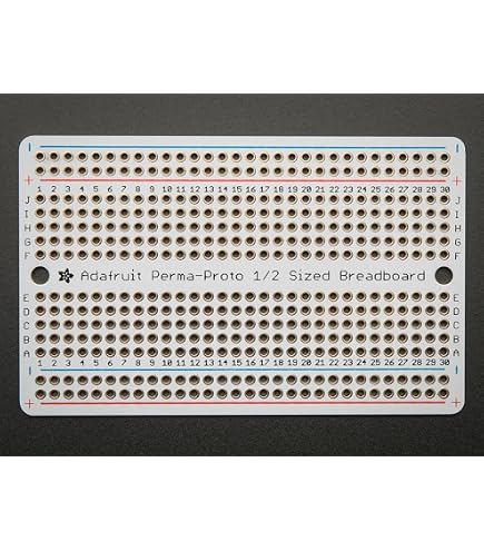 Platine Electronique Adafruit Industries Perma-Proto Quarter-sized Breadboard PCB - 3 Pack - Micro Ce Breadboard 830 Points