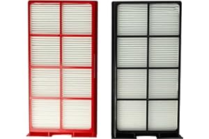vhbw Lot de filtres Compatible avec Zehnder ComfoAir 225, 200 Appareil de Ventilation - Filtre à air G4 / F7 (2 pcs), Blanc/Rouge/Noir