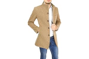 Evoga Cappotto uomo Class sartoriale elegante giaccone soprabito invernale collo coreana