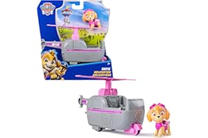 Paw Patrol Patrulla Canina - Helicóptero Y Figura Skye - Helicóptero Juguete con 1 Figura Skye - Patrulla Canina Juguetes - 6071211 - Juguetes Niños 3 Años + - Regalo Niños 3 años +