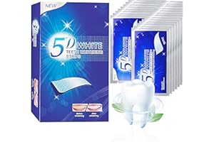 EHOMIIII Blanchiment Dentaire, 56 Bande Blanchiment Dentaire, Non Sensible 28 Ensembles Blanchisseur de Dents pour le Blanchiment des Dents, Aide à Eliminer/Fumer/Café/Soda/vin Tache