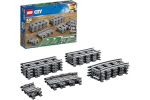 LEGO 60205 City Schienen, 20 Stück, Erweiterungsset für Kinder, Jungen und Mädchen, Spielzeug Set