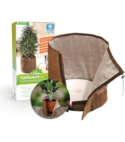 Housse D'hivernage XL Bio Green Pour Plantes Et Rosiers - 100 X 80 Cm, Protection Contre Le Gel Et Les UV