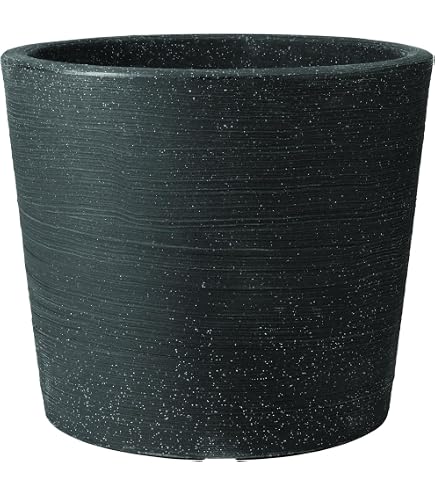 Havana Tropical Pflanztopf 40 Cm - Limestone Optik, Mit Drainage, Für Innen & Außen