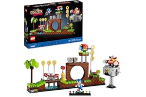 LEGO 21331 Ideas Sonic The Hedgehog – Green Hill Zone, Niveau du Jeu Vidéo, Kit de Construction, Idée Cadeau