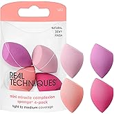 Real Techniques Real Techniques 4 Mini Miracle Complexion Sponges - 4&acute;l&uuml; Makyaj S&uuml;ngeri 1 Paket (1 x 1 Adet)