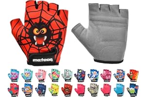 Rękawiczki Rowerowe Dziecięce Rekawiczki dla Dzieci na Rower Ochronne Żelowe Rękawiczki BMX dla Chłopców Dziewczynek na Piesze Wycieczki na Rolki Hulajnogę Meteor