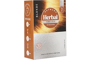 AATMANA Herbal Blonde Henna Hair Color with Goodness of 9 Herbs | Blonde Henna Mehndi for Hair, Make Hair Soft & Shiner Natural Hair Color for Men & Women 100g