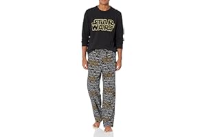 Amazon Essentials Disney | Marvel | Star Wars Herren Schlafanzug-Schlaf-Sets Flanell