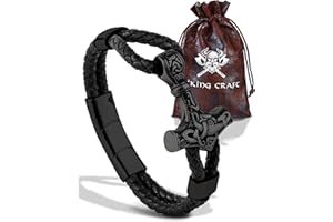 VIKING CRAFT Wikinger Armband Heren - Armreif Herren aus Edelstahl - Wikinger Schmuck, Wikinger Deko, Mittelalter Deko Wikinger Geschenke Männer Schmuck Viking