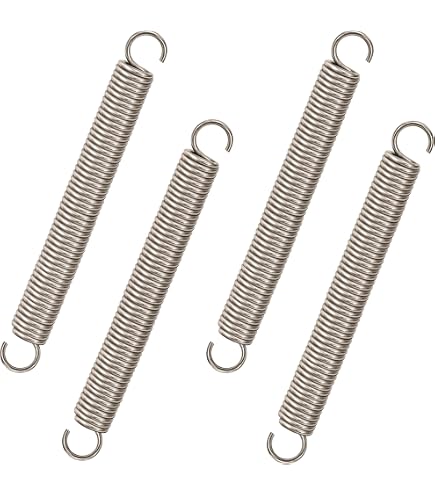 2 Stück 304 Edelstahl Zugfeder Mit Haken – 150 Mm Länge, 0,5 Mm Draht, 5 Mm