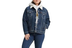 Levi's Plus Size Ex-Boyfriend Sherpa Trucker Giacca Donna