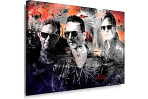 BILDER & KUNSTDRUCKE Impression sur toile tendue sur châssis Motif Depeche Mode – Images sur toile, images murales, posters, peintures pop art, tableaux décoratifs