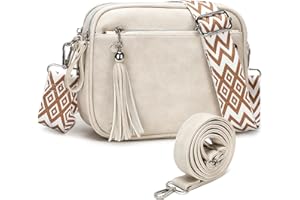 Waniki mała damska torba na ramię - damska skórzana torba na ramię mała torba na ramię z nowoczesną torbą na ramię z 2 zdejmowanymi paskami i 2 przegródkami