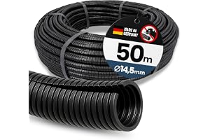Kalitec 50 m Slitsat Flexrör NW 14 - Korrugerad Slang och Kabelskydd