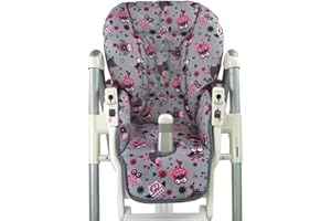 BABYS-DREAMS Bambiniwelt Housse de coussin d'assise de rechange pour Peg Perego Prima Pappa Diner *Motif chouette §12