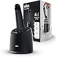 Braun Rasoio Elettrico Barba Stazione di Pulizia 4 in 1, Compatibile con I Rasoi Series 5, 6 e 7 di Nuova Generazione, Pulizi