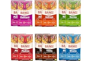BANG CURRY Big BANG, Curry Kit Box – Serves 48 | 6 Restaurant Quality Curry Flavours | 100% Natural - Gluten-Free, Vegan Friendly | Perfect for Home Cooks