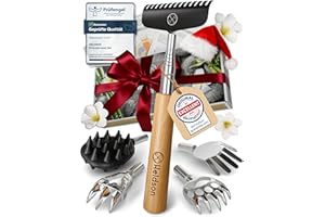 ‎HELDSON HELDSON® Rückenkratzer Holz [Inklusive 5 Kratzaufsätze] - stufenlos ausziehbar - Wichtelgeschenk - Kratzhand - Back Scratcher - Rücken Massage Kratzer - Geschenk für Senioren, Frauen & Männer