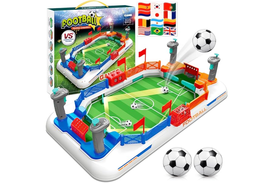 Dromlag Mini Pinball Machine Tabletop Football Game - Parent-Child Interactive Games & Christmas/Birthday/Family/Party Board Game for Kids Adults
