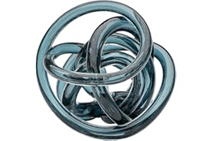 Torre & Tagus Orbit Glas-Dekokugel, 11,4 cm Durchmesser, Schieferblau