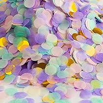 10000 Piezas Confeti De Papel De Seda De 1 Pulgada Redo... | Cuotas Sin