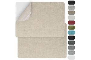 GUYI GYGYL 2 Pcs 20.3cm X 28cm (8 X 11in) Fabric Repair Patches, Linen Repair Patches, Self-Adhesive Fabric Patch for Sofas, Couch, Furniture,Tote Bags, Car Seats-Beige