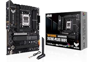 ASUS TUF GAMING X670E-PLUS WIFI AMD Ryzen™ AM5 ATX motherboard, 16 power stages, PCIe® 5.0, DDR5 memory, four M.2 slots, WiFi 6E and 2.5 Gb Ethernet, USB 4 header and Aura Sync