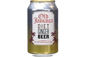 Old Jamaica Light Ginger Beer Can 300 ml (Pack of 24) (Packaging may vary)