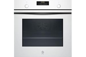 Balay – Horno multifunción, 60 cm de ancho, 71L, Serie Cristal, Función Freidora de aire, Aqualisis, blanco, 3HB5159B4