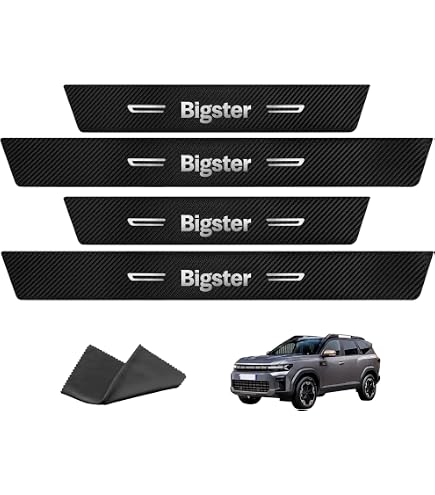 Skoda KDA700001 Battitacco Originali Per Fabia 2 (2007-2015) – Set 4 Pezzi Con Scritta, Nero - 2