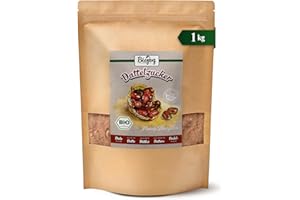 ‎BIOJOY Biojoy BIO-Cukier daktylowy (1 kg), nierafinowany, naturalny i bez dodatków (Phoenix Dactylifera)