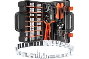 SOMELINE Crimpzange Stecker Set, 30 Arten [0,05-0,5mm²] 2,0mm-2,54mm Stecker Set, Steckverbinder Crimpzange für Molex Stecker, JST-XH/PH Stecker, dp Stecker, Crimper, Crimpzangen, Krimpzange