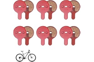 HUKNEQN 12 Pièces Plaquette de Frein Velo, Plaquettes de Frein à Disque Compatibles avec Trottinette Électriques Draisienne et Vélos, Plaquettes Semi-métalliques en Résine, Plaquette de Frein VTT