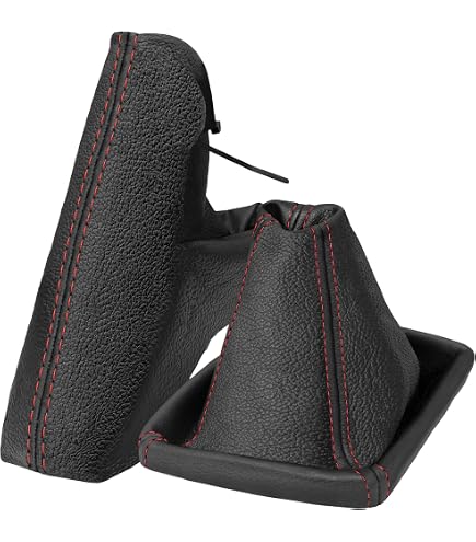 Viviance Cuffia In Pelle Per Leva Cambio E Freno A Mano - Compatibile Con Opel Astra G 1998-2004