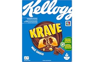 Kellogg's Krave Milk Choco | Gusto Cioccolato al Latte | Cereali per la Colazione | Confezione Singola da 410g (1 x 410g)