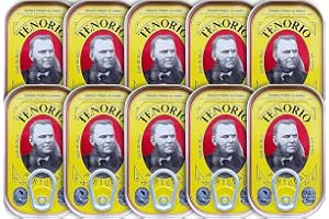 Tenorio Tonfiskfiléer i olivolja 10 x 120 g – omega-3 – premiumkvalitet