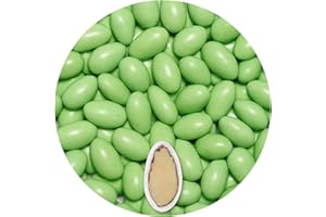 EinsSein 0,5 kg dragées mariage amande Colorato vert clair brillant | dragees baptême, communion, célébrer, fête, candybar | Cadeaux pour les invités mariage | Bonbon aux Amande | Badem sekeri