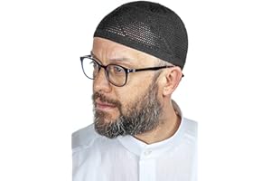 ihvan online Chapeaux turcs musulmans Lux tricotés Kufi pour homme, taqiya, takke, peci, casquettes islamiques, cadeaux islamiques, taille standard