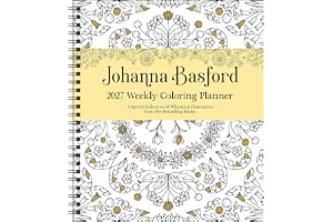 Johanna Basford 2027 Weekly Coloring Calendar