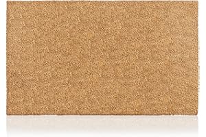 AMARU DOOR MATS Felpudo Sin Diseño de Fibra Coco - 70x40cm - Felpudos Antideslizantes - Felpudos Originales para la Entrada a Casa, Pasillos, Puertas de Exterior - Accesorios para el Hogar - Material Resistente