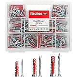 Fischer KIT DUOPOWER Valigetta 80 Tasselli Universali Duopower Con Vite Assortiti, Trasparente