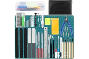 PLAPOT 82 Pezzi Gundam Model Tools Kit, Modeler Strumenti di Base per Gundam, Kit Hobby Building Craft Set, Gundam Craft Set, Kit Artigianale per La Riparazione e Il Fissaggio del Modellismo di Base