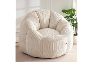 MAXYOYO Sittsäck vuxna, pumpaform, saccosäck soffa med fyllning, manchester, bäddsoffa, saccosäck stol för vardagsrum sovrum