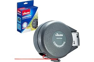 Vileda Cordomatic Retractable Reel Washing Line with 15m Outdoor Clothes Line