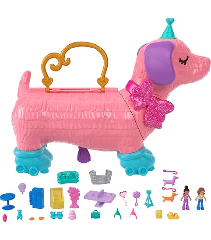 Polly Pocket Coffret Licorne En Fête – 25 Surprises – Mini Figurines Polly Et Lila – Dès 4 Ans – GVL88
