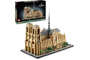 LEGO Architecture Notre-Dame de Paris, Sammlerstück für Erwachsene, Souvenir aus Frankreich, Geschenk für Frauen, Männer, Globetrotter und alle Geschichtsbegeisterten, architektonische Modellbau 21061