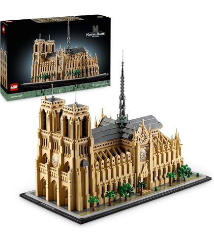 Reobrix Castello Medievale Con Luci LED – Kit Modello Chiesa Gotica 66027, 3183 Pezzi, Per Adulti E Ragazzi 14+, Regalo Da Collezione