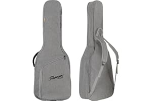 Shaman WGB-115 GY Premium-Line Westerngitarrentasche - Wasserabweisendes und reißfestes Außenmaterial - Gepolsterte, verstellbare Rucksack-Gurte und Aufsatztasche - Gigbag mit verstärktem Tragegriff